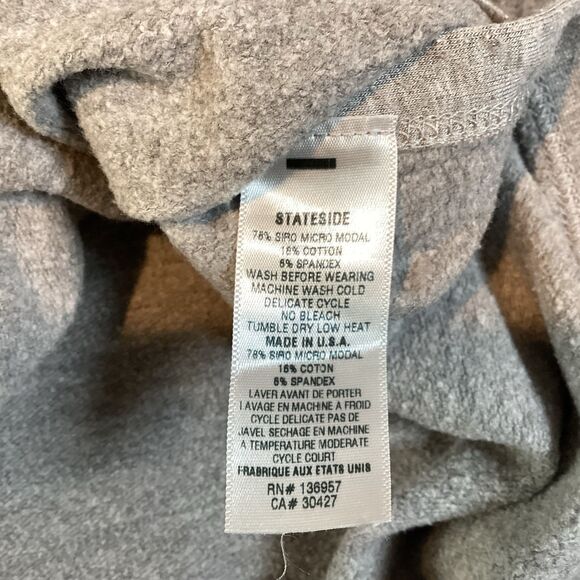 Stateside Women’s Medium Sweatshirt Crew Neck Light Gray Pullover Casual Boho - Picture 10 of 13